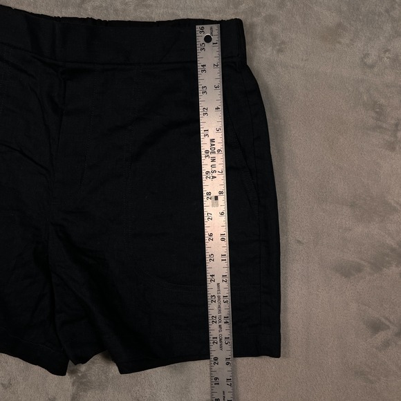 Banana Republic Linen Blend Pull-On Shorts Women's M Black - Picture 6 of 8